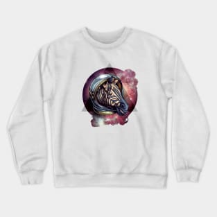 Cosmic Zebra Universal Traveler Crewneck Sweatshirt